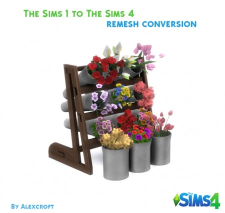 Flower Display Conversion/Remesh by AlexCroft at Mod The Sims