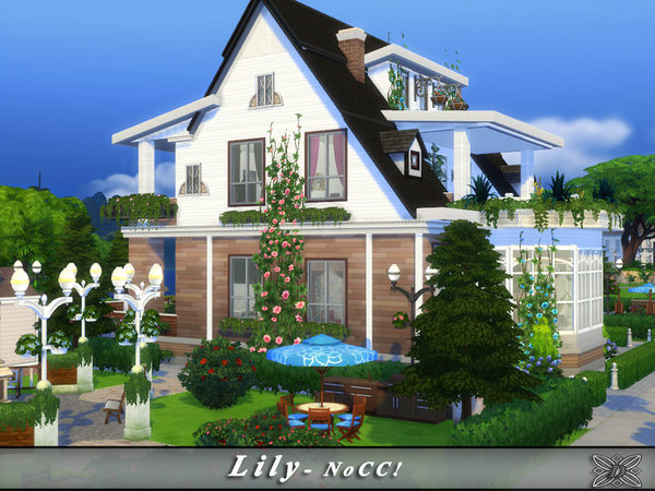 Sims 4 Lilly traditional house by Danuta720 at TSR