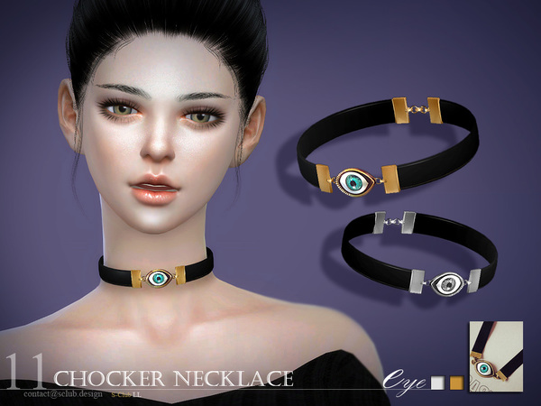 Sims 4 Chocker necklace N16 by S Club LL at TSR