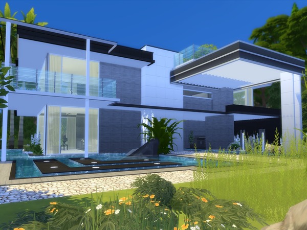 Sims 4 Modern Horizon house by Suzz86 at TSR