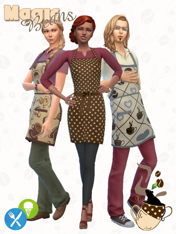 Magic Beans Recolors Of Ea S Apron Outfits By Standardheld At
