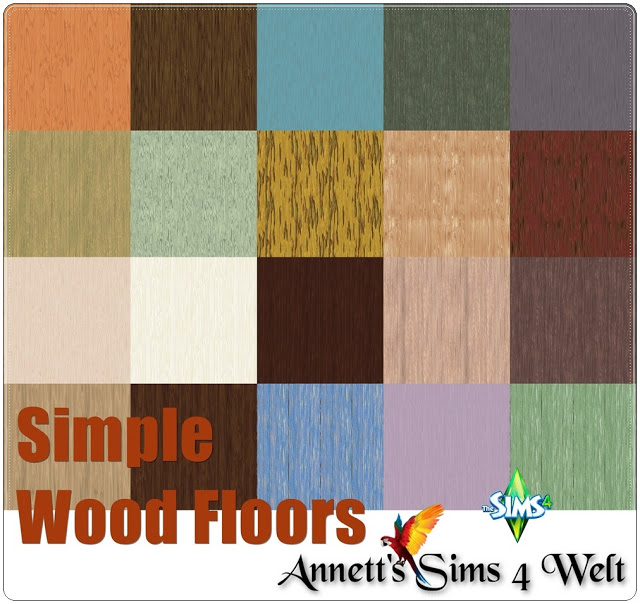 Sims 4 Simple Wood Floors at Annett’s Sims 4 Welt