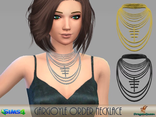 Sims 4 Gargoyle Order Necklace by DragonQueen at TSR