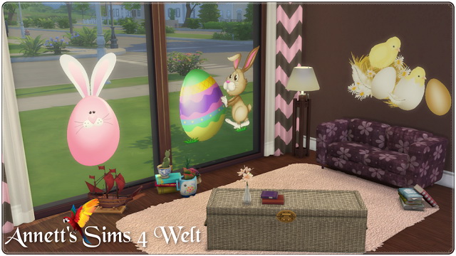 Sims 4 Easter Wall Deco Part 1 at Annett’s Sims 4 Welt