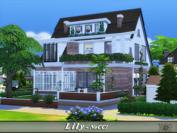 Sims 4 Lilly traditional house by Danuta720 at TSR