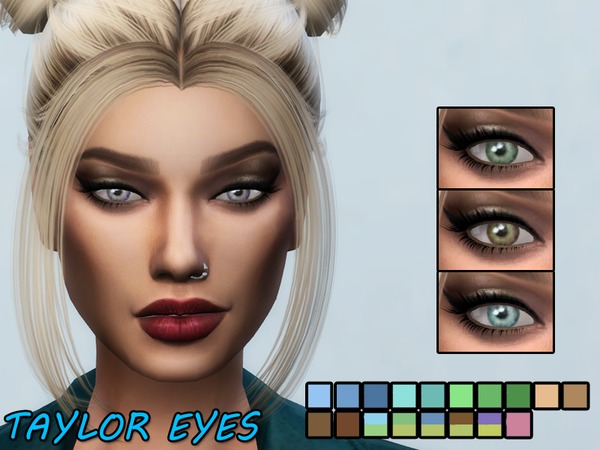 Sims 4 Taylor Eyes Non Default by Kitty.Meow at TSR