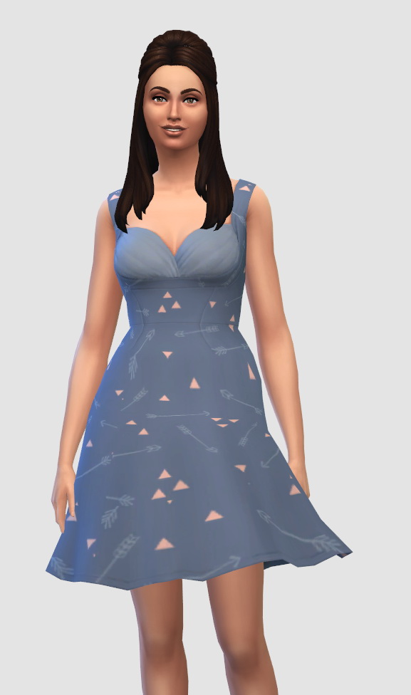Sims 4 Oh Honey Dress recolors at ChiLLis Sims