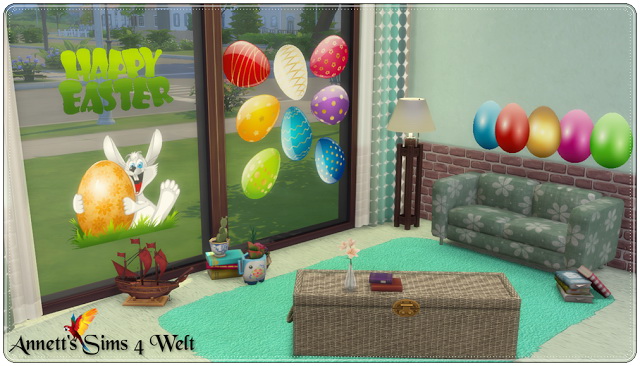 Sims 4 Easter Wall Deco Part 2 at Annett’s Sims 4 Welt