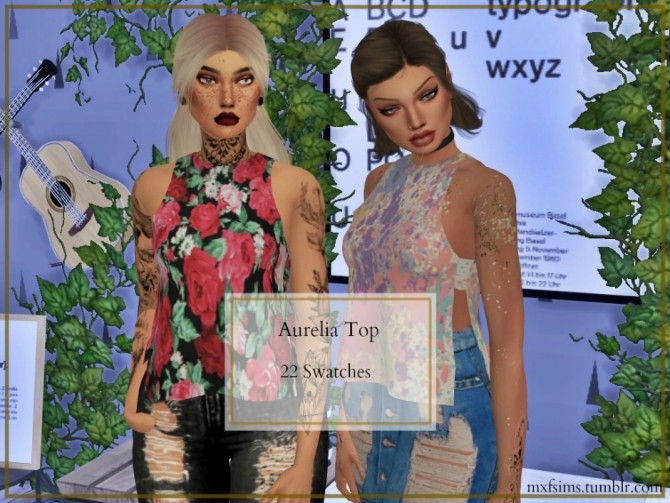 Sims 4 Aurelia Top at MXFSims