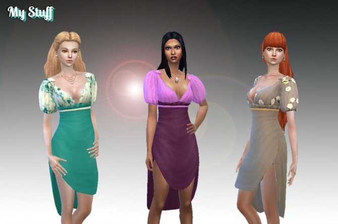 Sims 4 Supernatural Dress Conversion at My Stuff