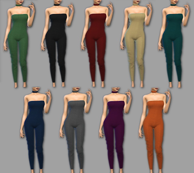 Sims 4 JOLLY JUMPSUIT WITH COLLAR at Blue8white