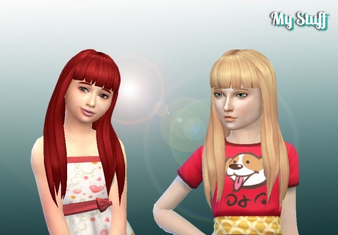 Sims 4 Twists Long V2 for Girls at My Stuff