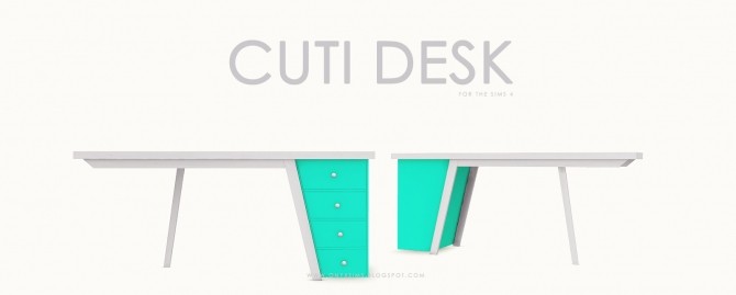 Sims 4 Cuti desk at Onyx Sims