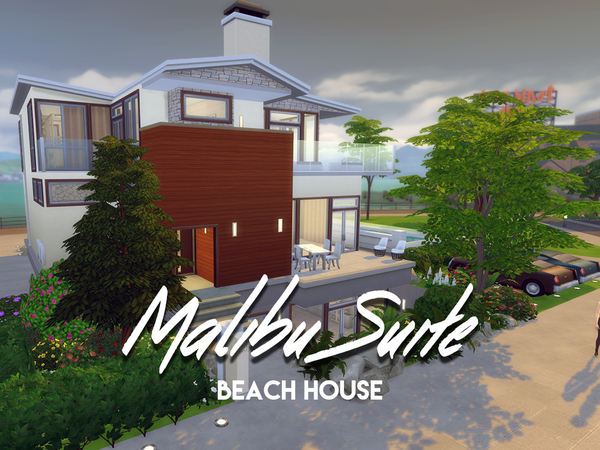 Sims 4 Malibu Suite Beach House by Simstailored at TSR