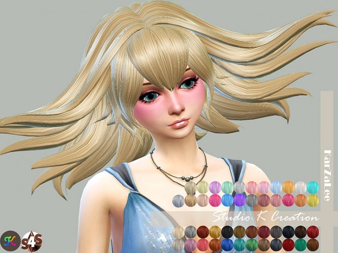 Sims 4 Animate hair 77 Ragyo Normal version at Studio K Creation