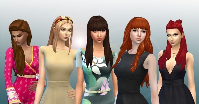 Sims 4 Long Hair Pack 8 at My Stuff
