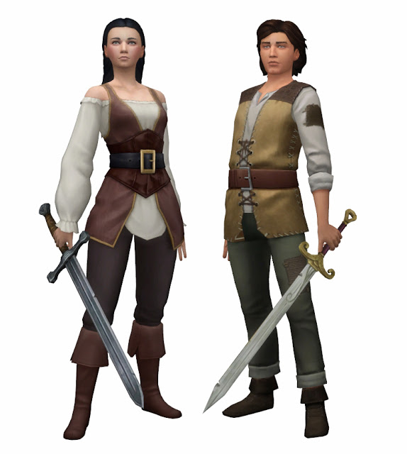 Sims 4 TSM to TS4 Medieval Swords at Historical Sims Life