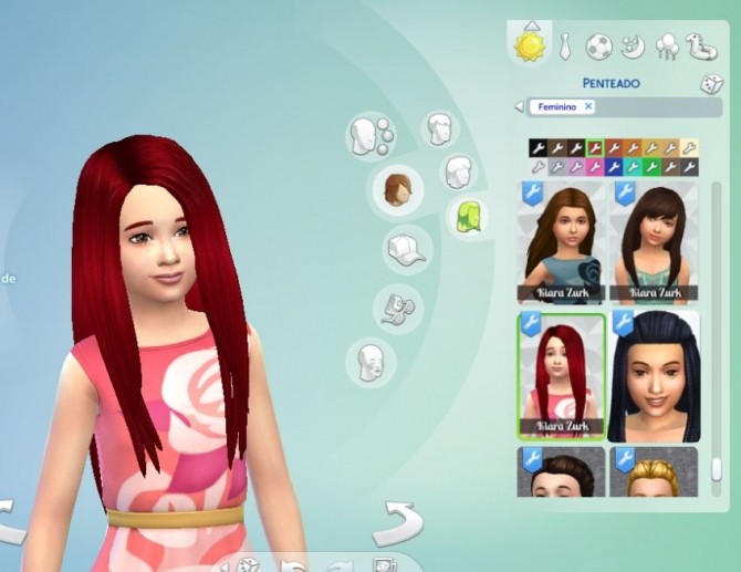 Sims 4 Emilia Hair for Girls at My Stuff