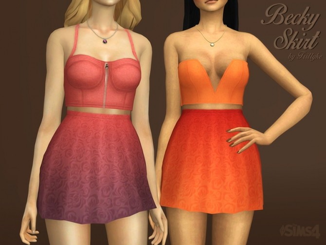 Sims 4 Becky Skirt at Trillyke
