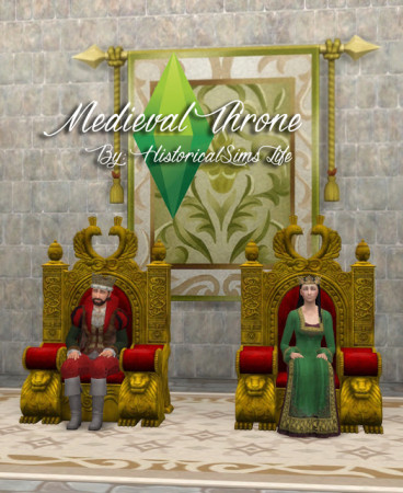 TSM to TS4 Medieval Throne at Historical Sims Life