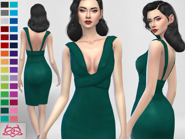 Sims 4 DvT set dress, hair, shoes by Colores Urbanos at TSR