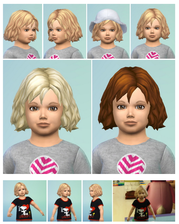 Sims 4 Midwavy ToddlerHair at Birksches Sims Blog