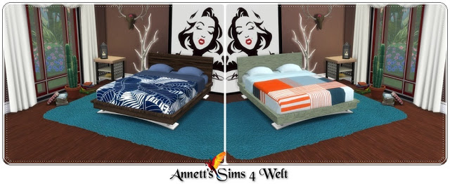 Sims 4 Modern Bed TS3 to TS4 Conversion at Annett’s Sims 4 Welt