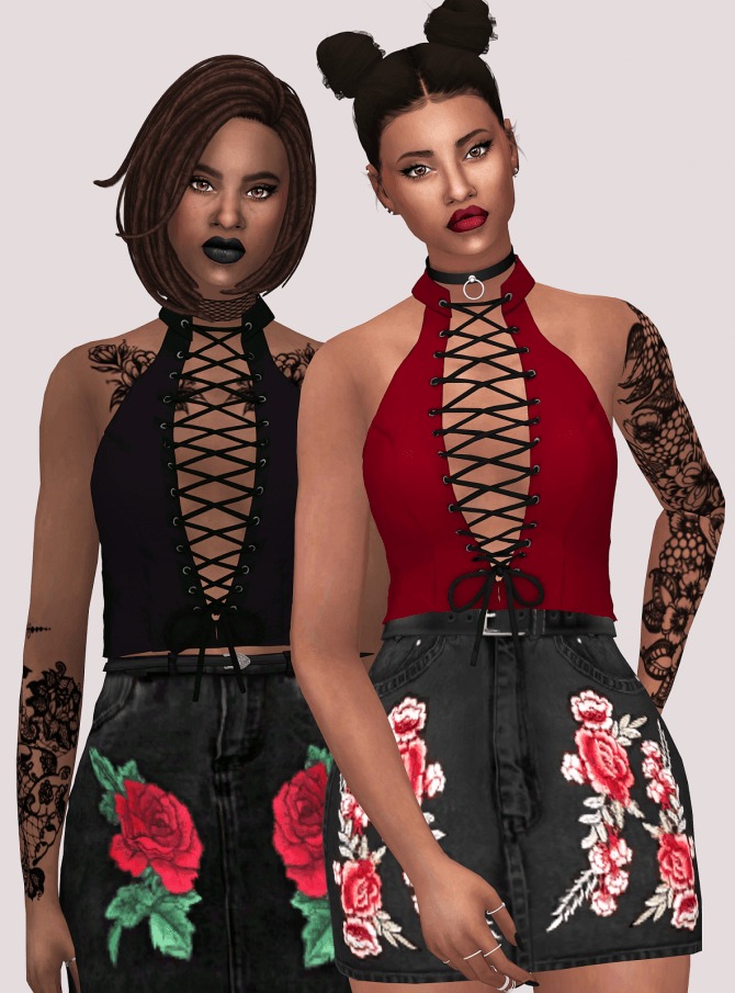 Sims 4 Eclipse Top at Lumy Sims