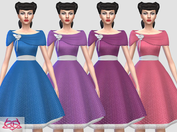 Sims 4 Sofi dress by Colores Urbanos at TSR