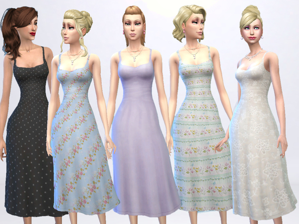 Sims 4 Theo Spring Gown by alin2 at TSR