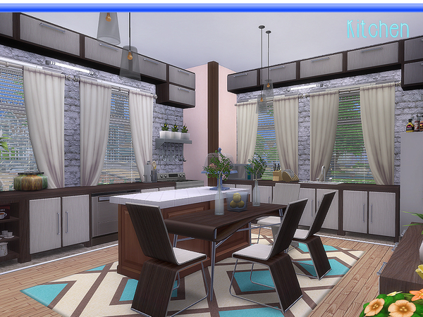 Sims 4 Oakwood house by lenabubbles82 at TSR