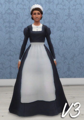 3 Maids Uniforms at Historical Sims Life » Sims 4 Updates