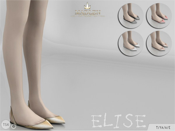 Sims 4 Madlen Elise Shoes by MJ95 at TSR