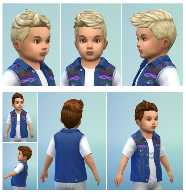 Sims 4 Spikey Hair Toddler at Birksches Sims Blog