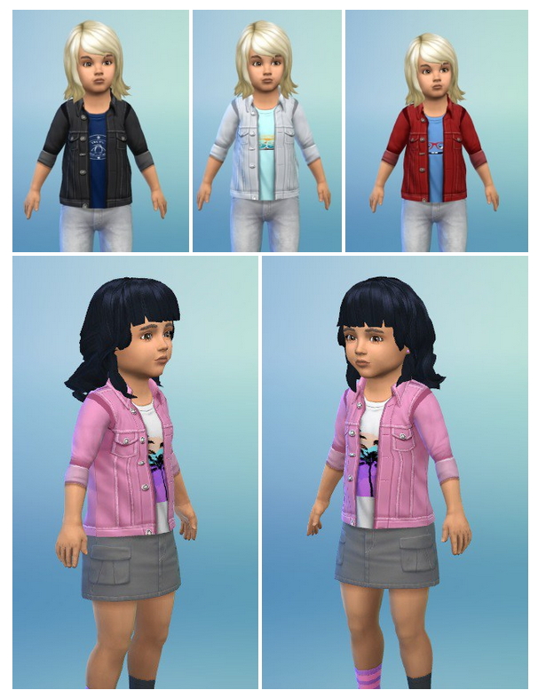 Sims 4 Denim Jacket for Toddler (conversion) at Birksches Sims Blog