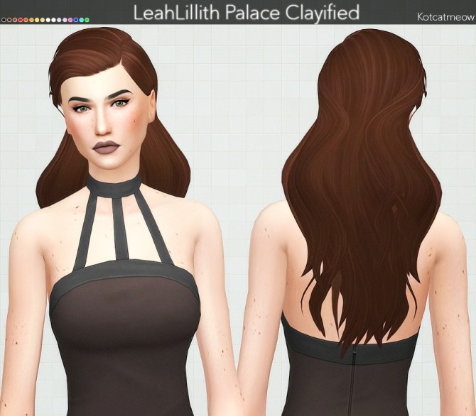 Sims 4 LeahLillith Palace Hair Clayified at KotCatMeow
