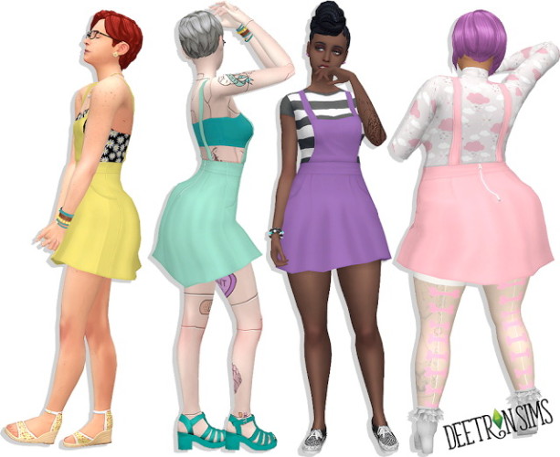 Liberated Shortalls v.3 at Deetron Sims » Sims 4 Updates