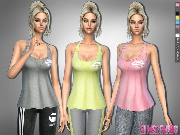 Sims 4 310 Athletic Top by sims2fanbg at TSR