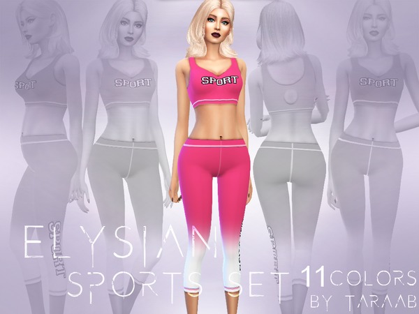Sims 4 Eylsian Sports Set by taraab at TSR
