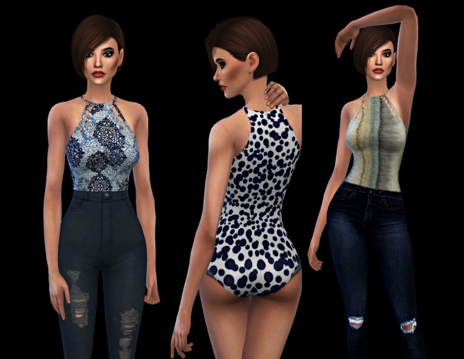 Sims 4 Celeste Bodysuit at Leo Sims