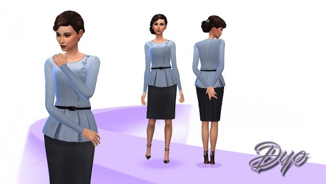 Sims 4 Chic jacket by Dyokabb at Les Sims4