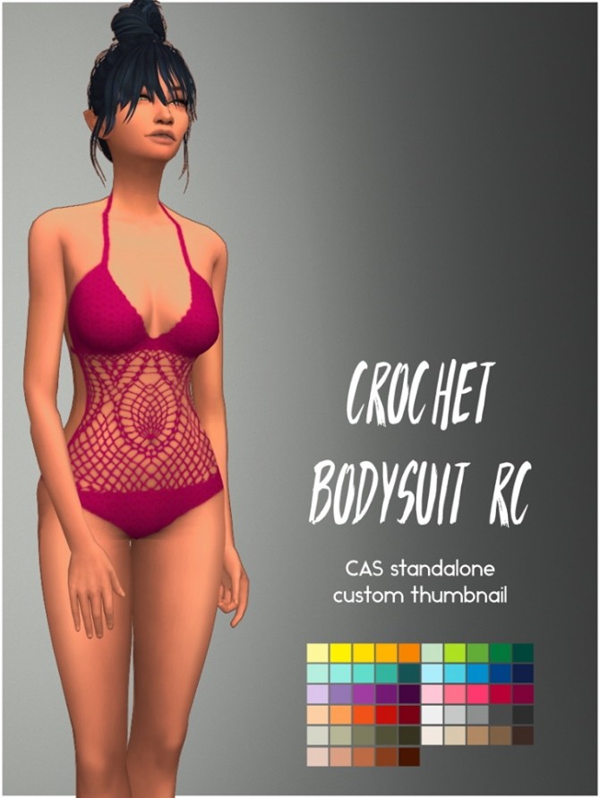 Sims 4 Crochet Bodysuit RC by Sympxls at SimsWorkshop