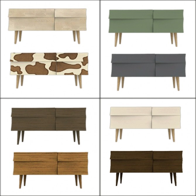 Sims 4 Gosik Sideboard recolors at Leo Sims