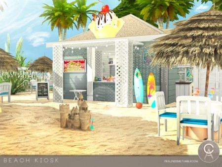 Beach Kiosk by Pralinesims at TSR