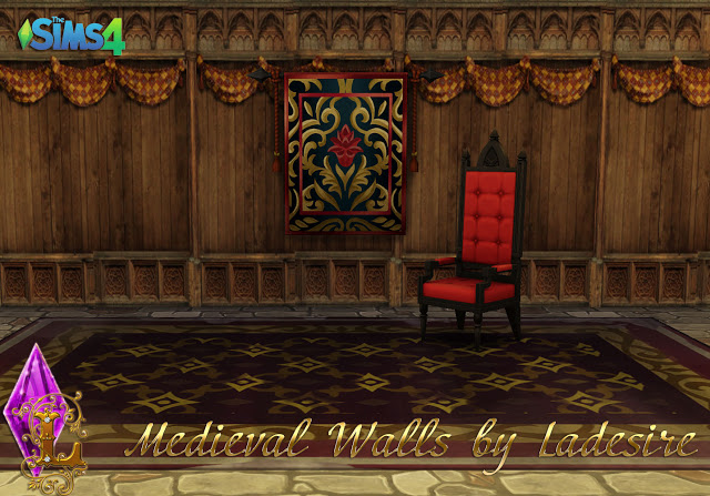 Sims 4 Medieval Walls at Ladesire