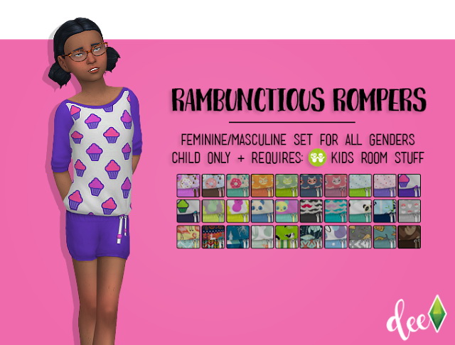 Sims 4 Rambunctious Rompers at Deetron Sims
