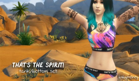 That’s The Spirit swimsuit set for AF by b4bym0ney at Mod The Sims
