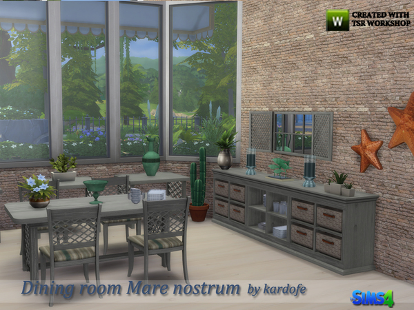 Sims 4 Dining room Mare nostrum by kardofe at TSR
