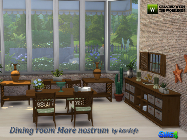 Sims 4 Dining room Mare nostrum by kardofe at TSR