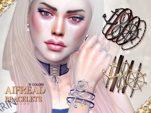 Sims 4 Aifread Bracelets by Pralinesims at TSR